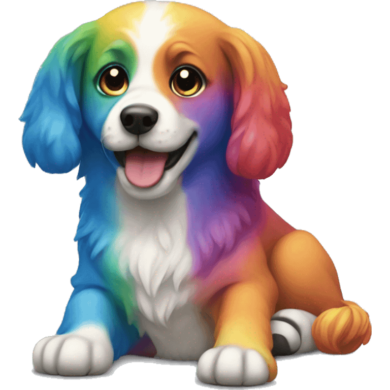 Rainbow dogs emoji