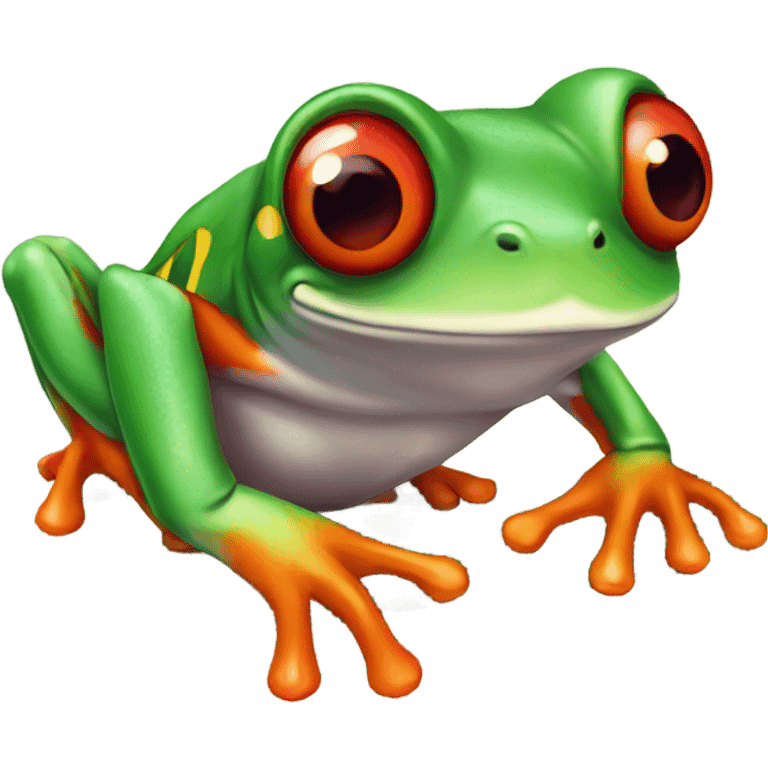 Red eyed tree frog emoji