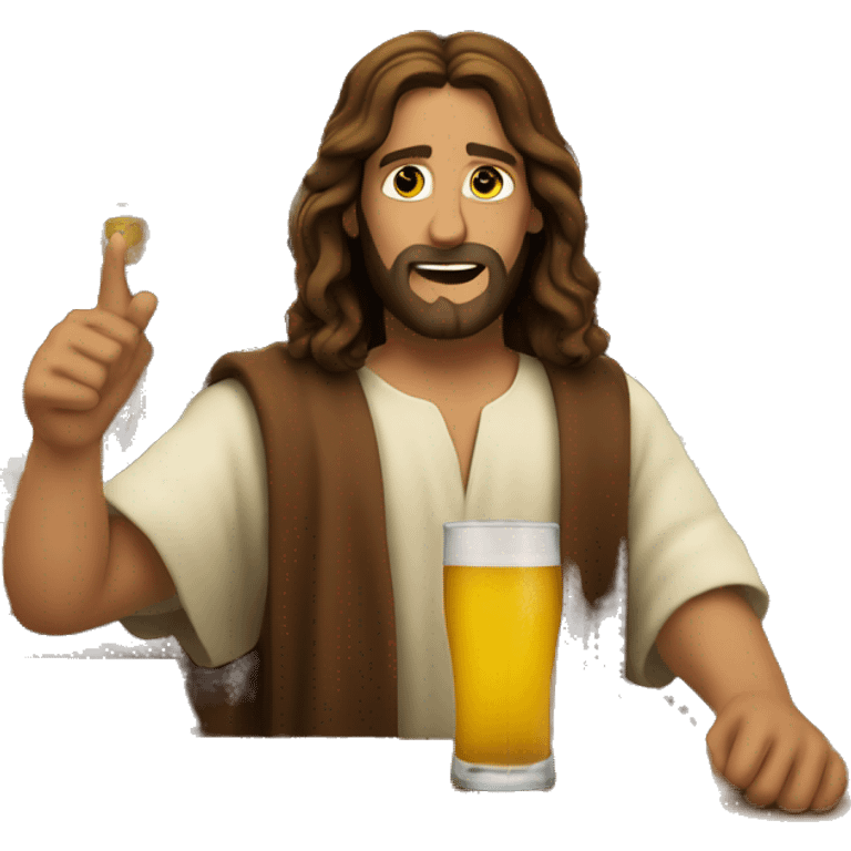 Jesus at a bar  emoji