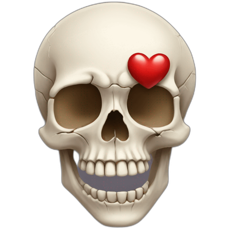 skull with heart emoji