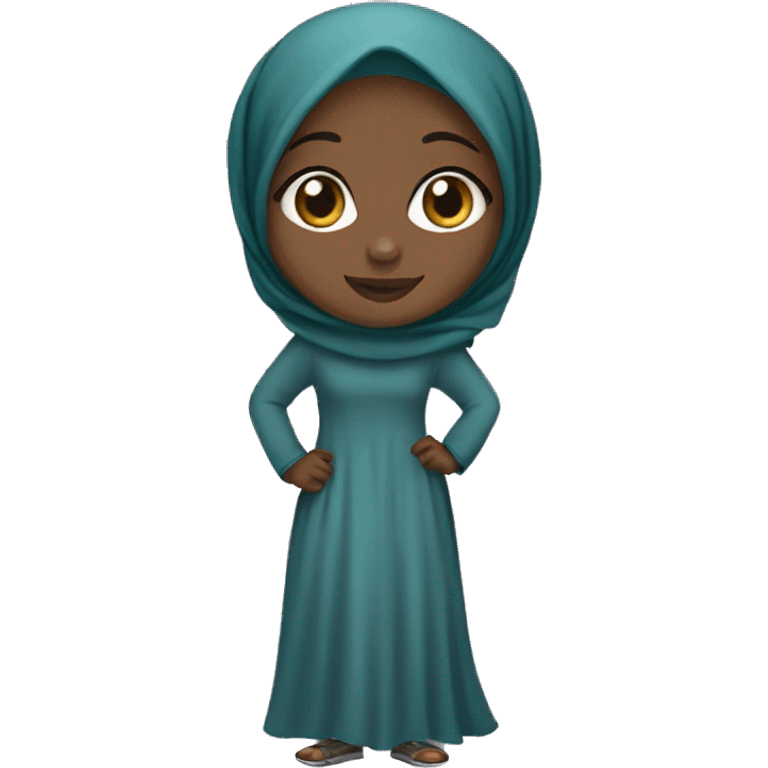 pretty hijabi black girl emoji