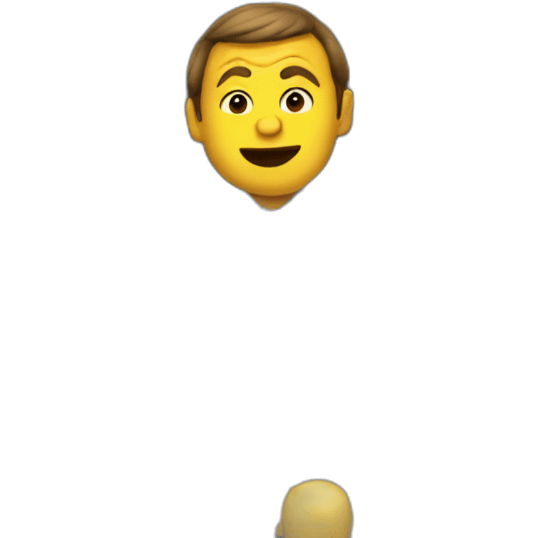 Macron in strike emoji