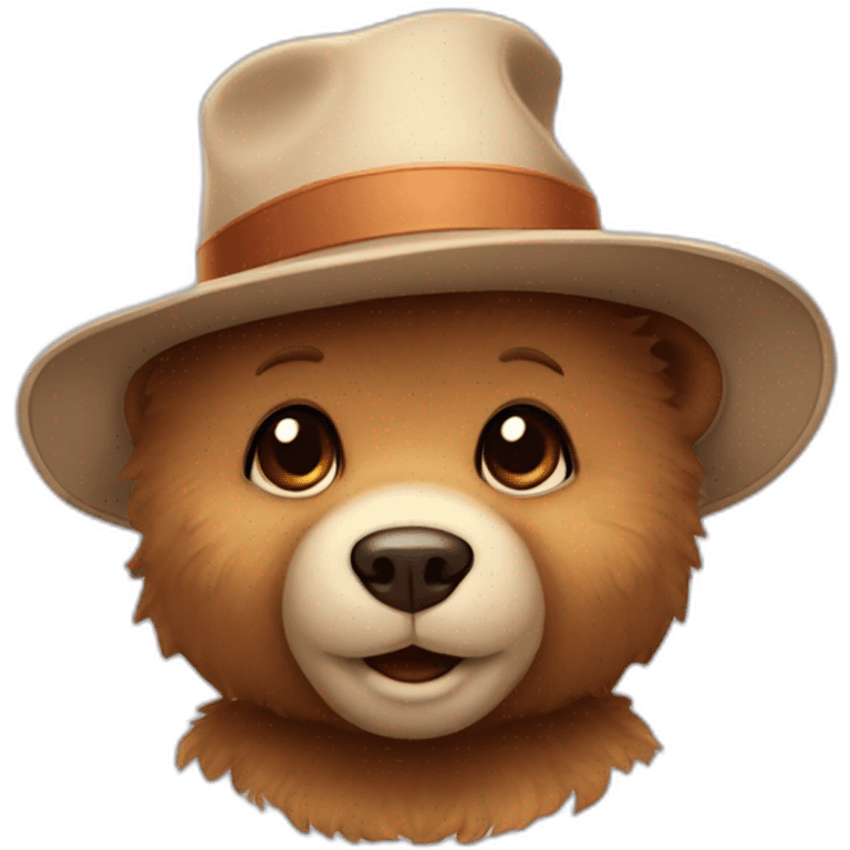 teddy bear in a hat emoji