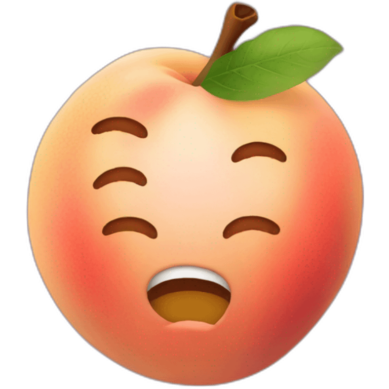 peach,crying emoji