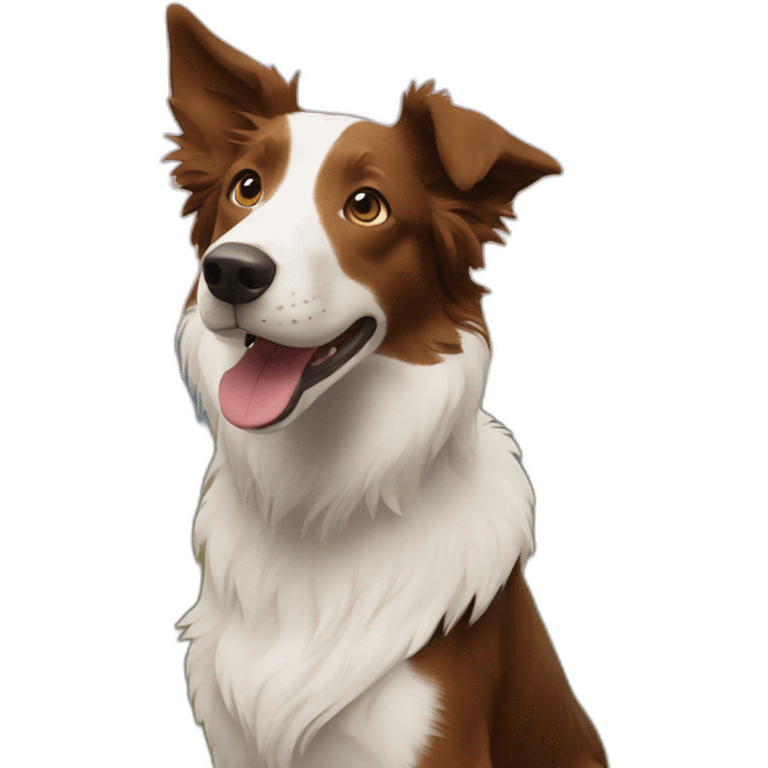 Border collie with podenco emoji