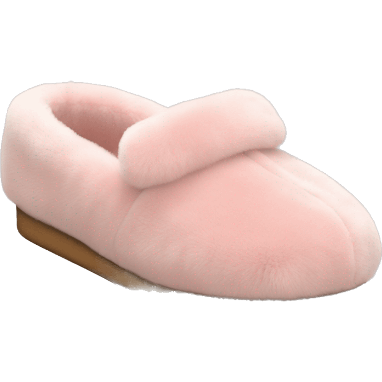 Light pink luxury slippers emoji