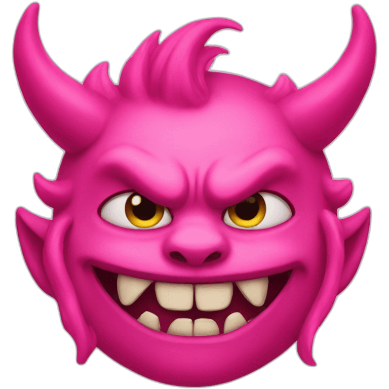 pink demon  emoji