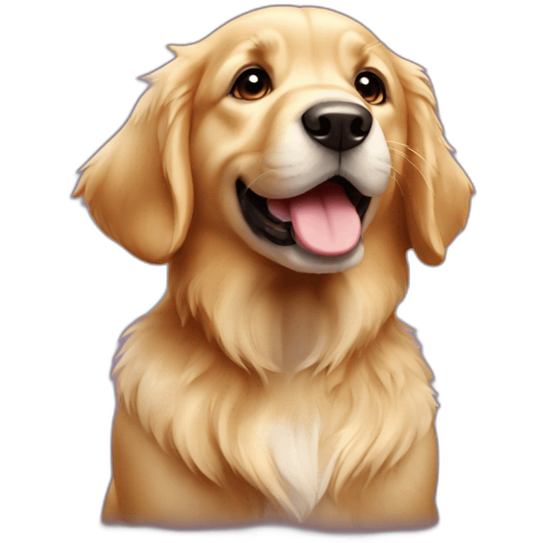 Puppy-Golden-retriever-dame emoji