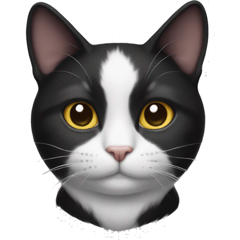 Tuxedo cat emoji