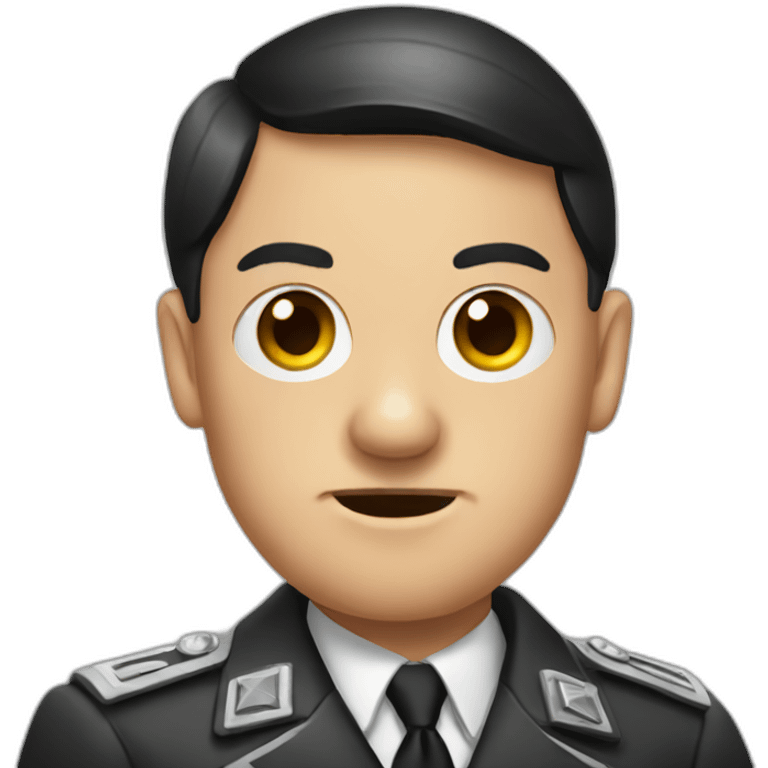 Hitler with car ears emoji