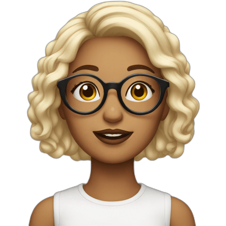 girl-with-round-glasses-and-makeup emoji