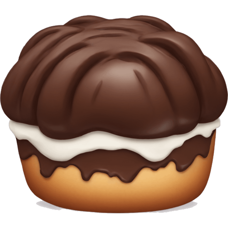 Chocolate bun emoji