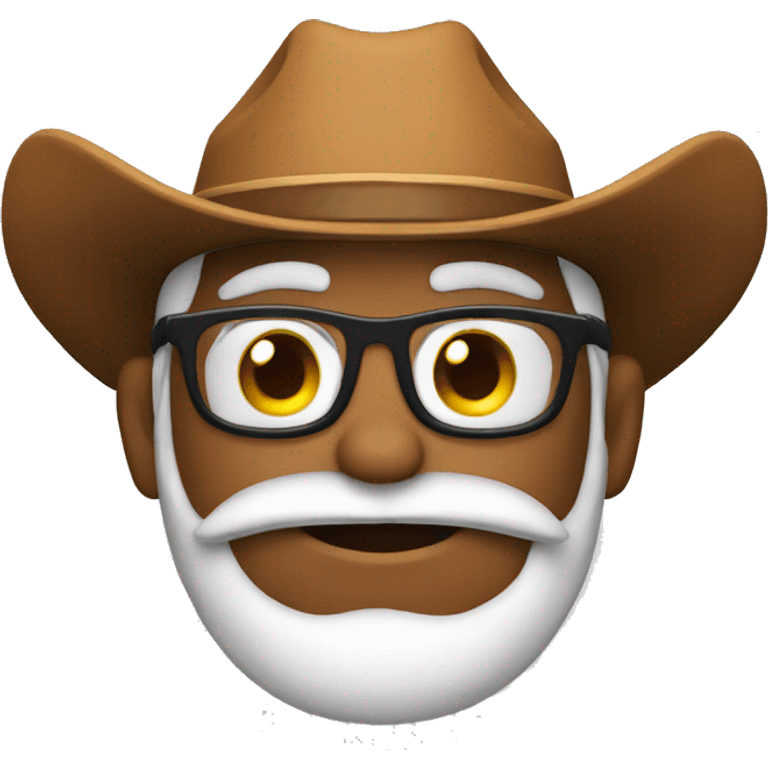 Santa with a cowboy hat emoji