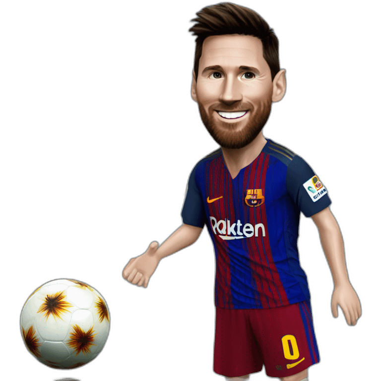 Messi au dessus de ronaldo emoji