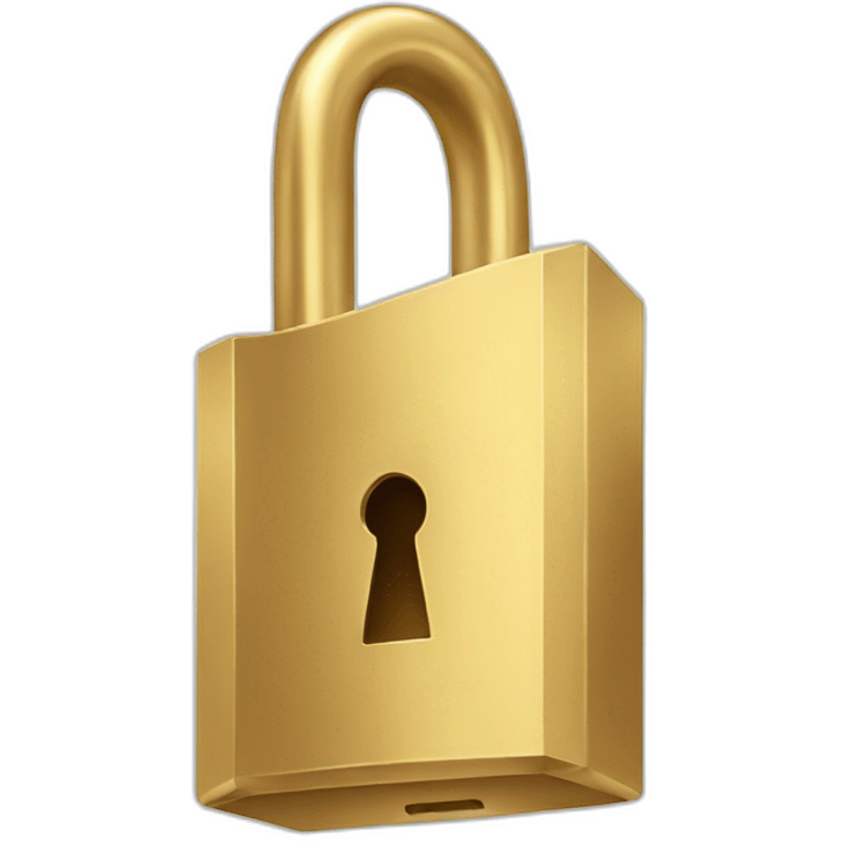 golden lock emoji