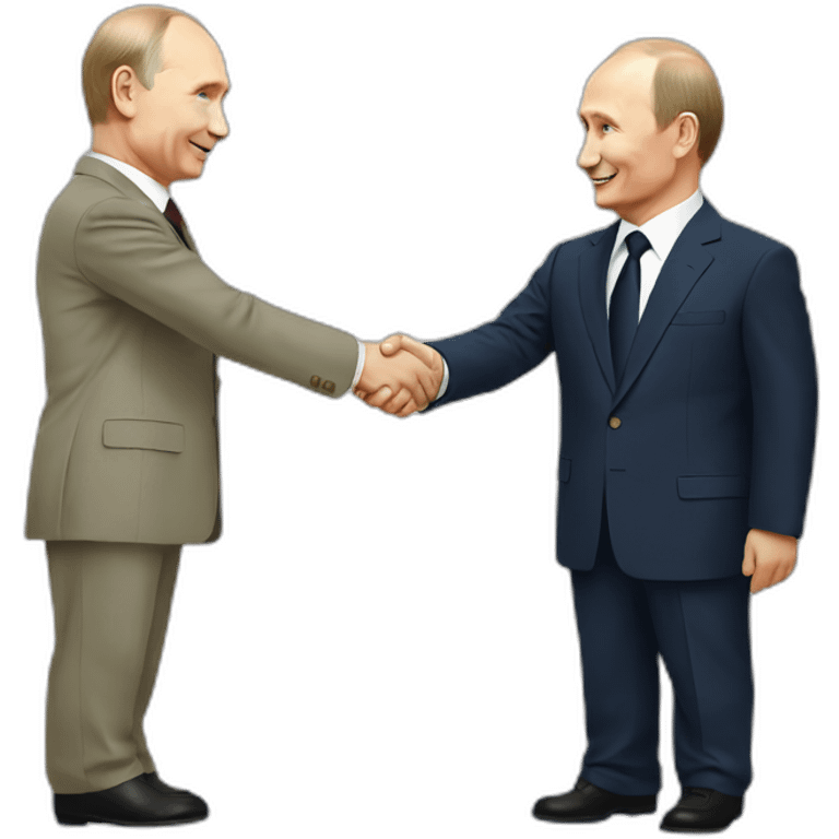 putin shakes hands emoji