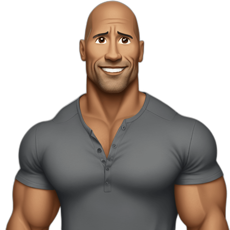 The Rock as a Product manager emoji