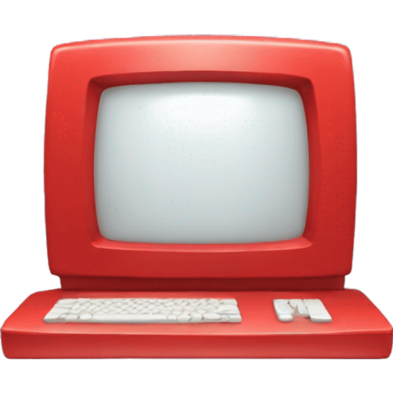 Red computer emoji