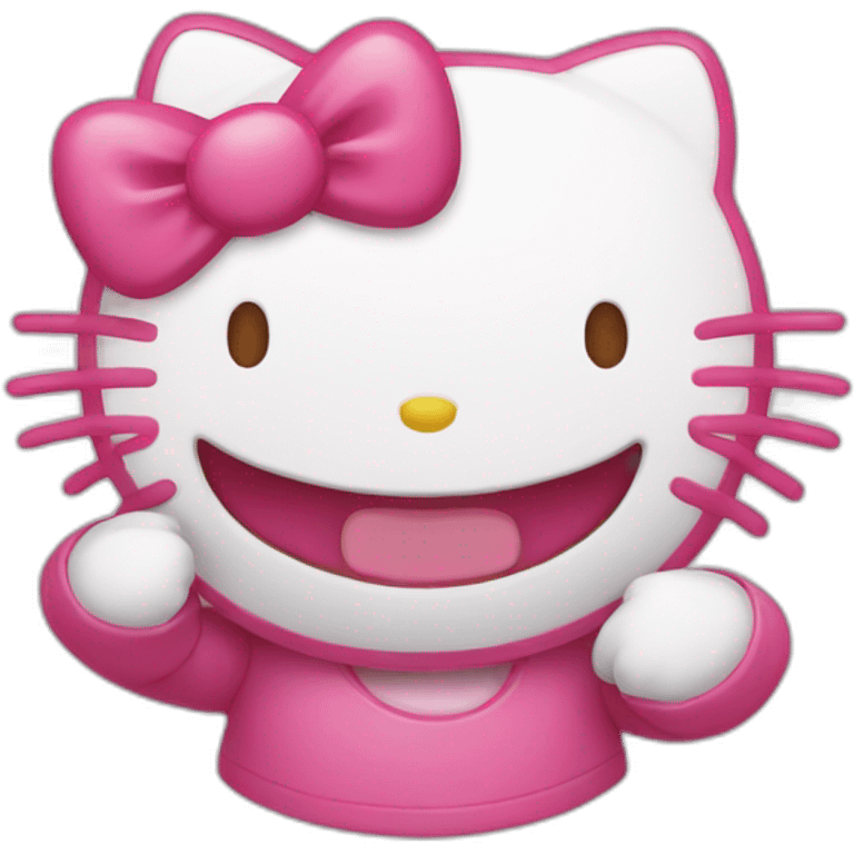 hello kitty laughing emoji