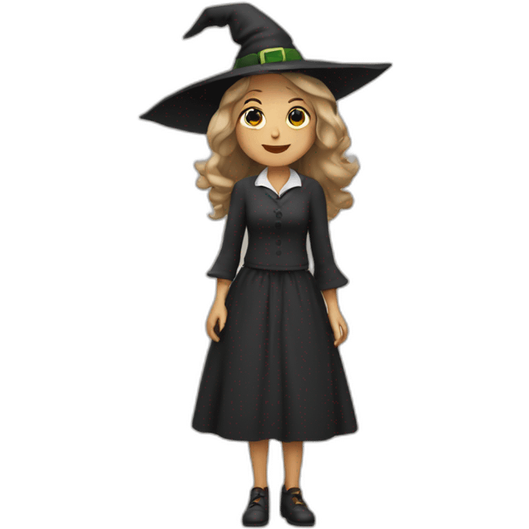 a witch teacher in a kindergarten emoji