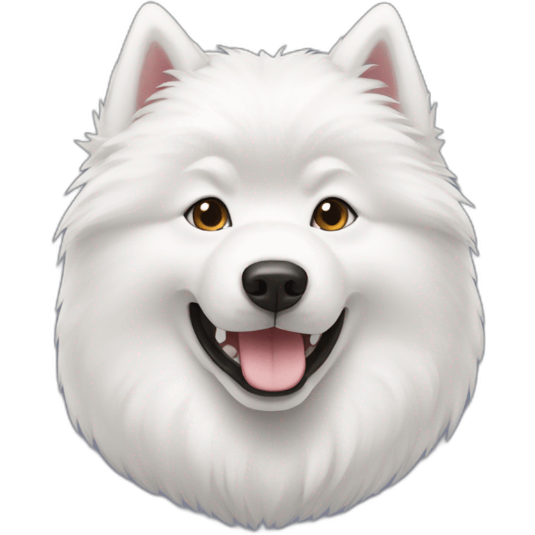 samoyed-typing emoji