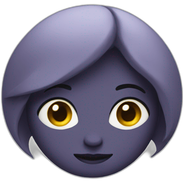 una luna emoji