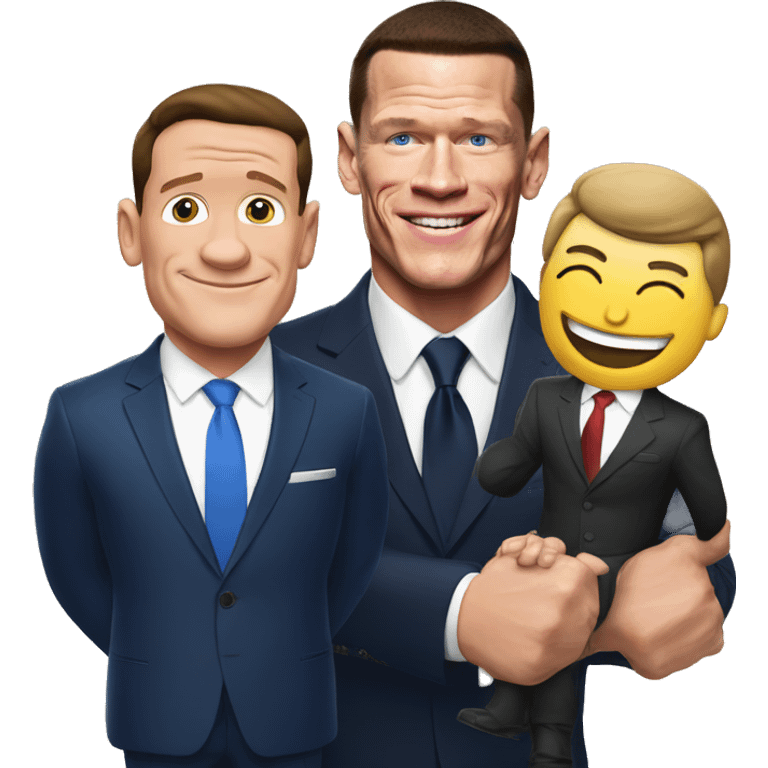 John cena with Macron emoji