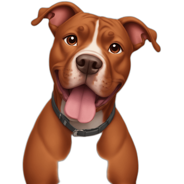 Clifford the big red pit bull emoji