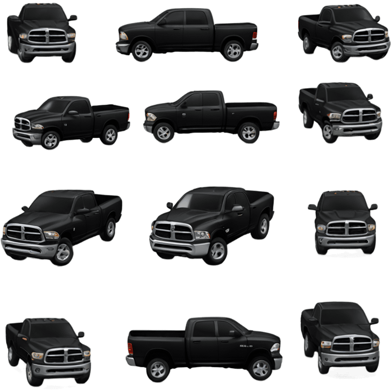 Black dodge ram emoji