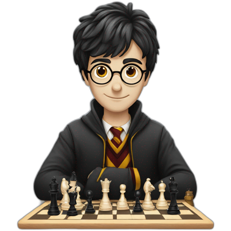 Harry Potter playing chess emoji