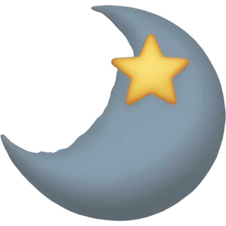 the moon whith  3 stars emoji