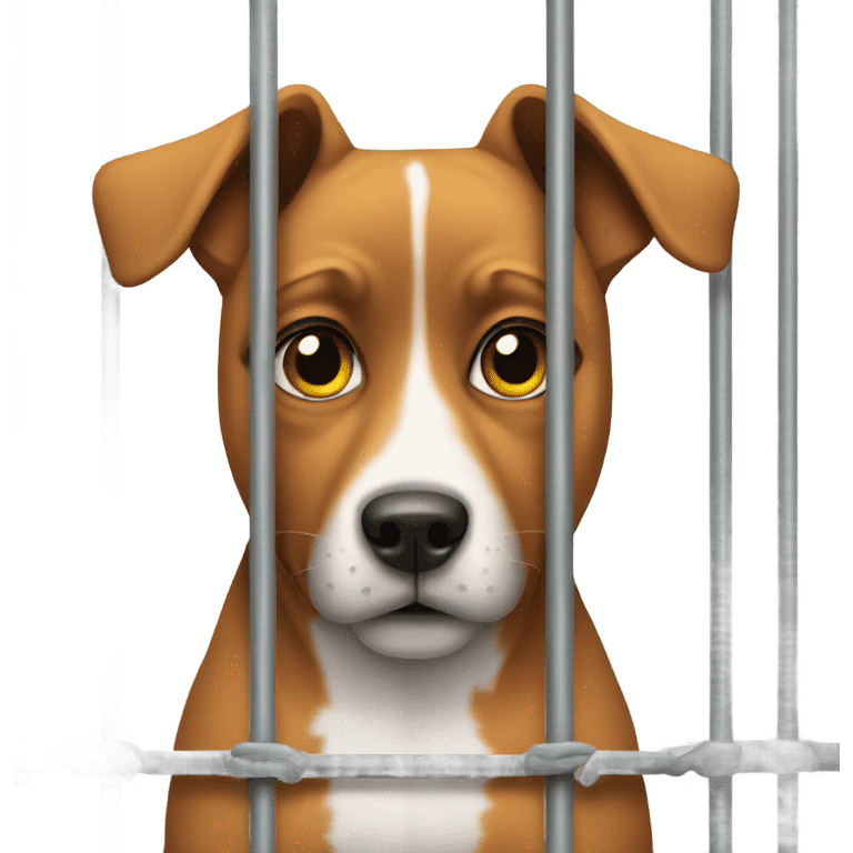 Dog in jail emoji