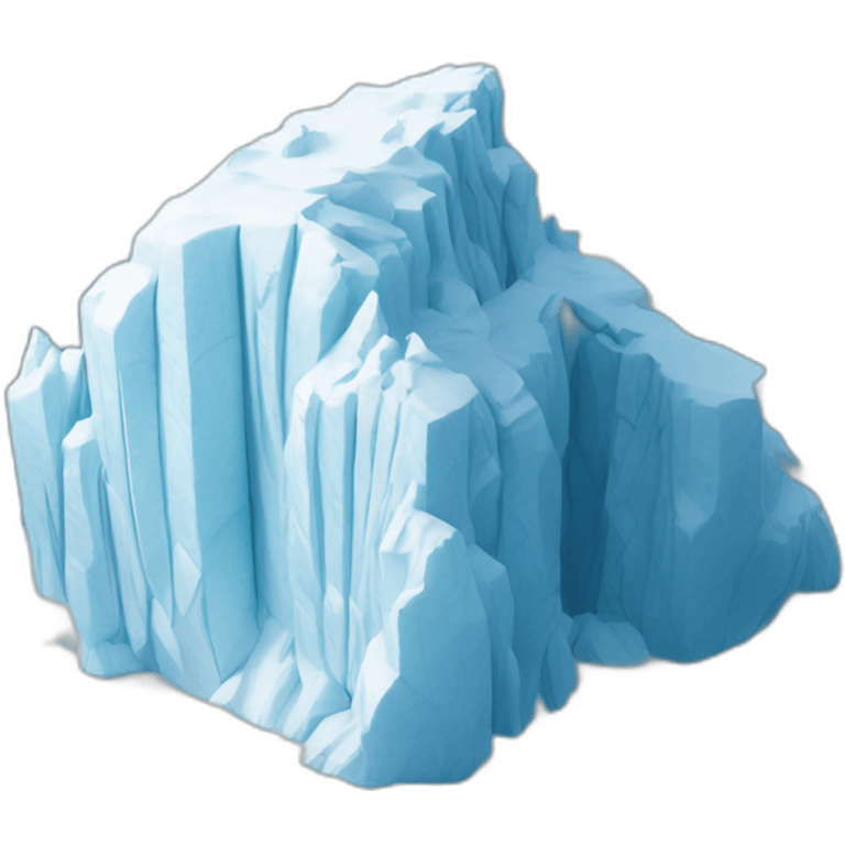 iceberg floating on sea, Aerial View emoji