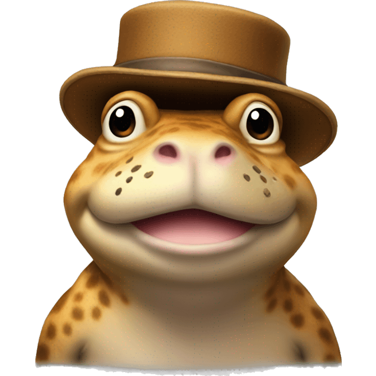 nintendo toad with capybara hat emoji