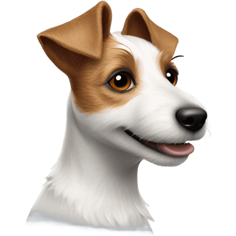 Scruffy jack russell emoji