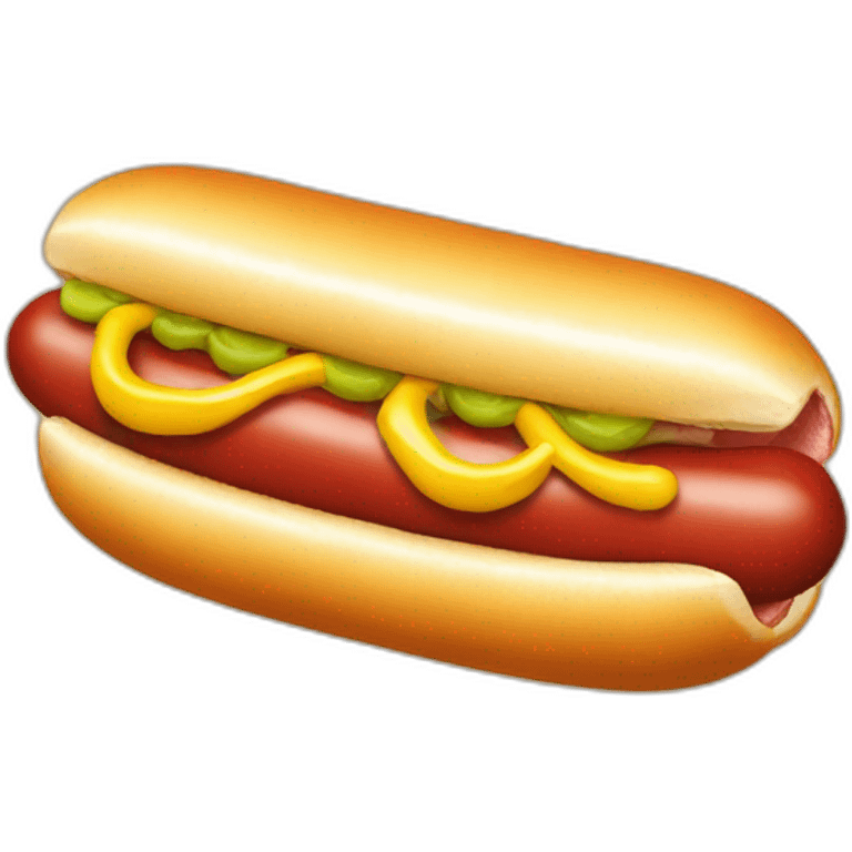 hotdog shaped car emoji