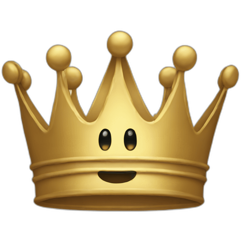 a crying crown emoji