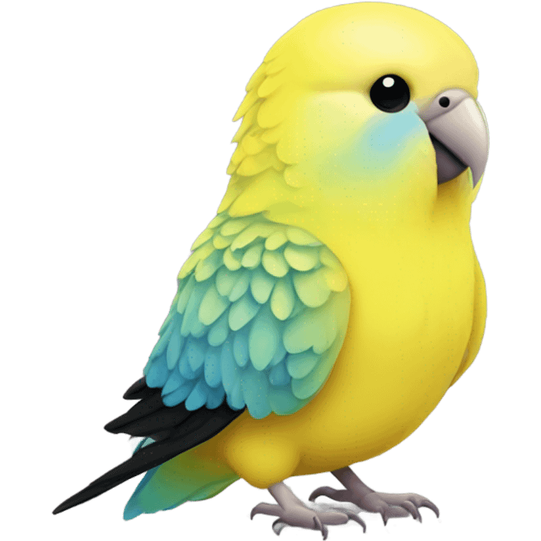 cute yellow budgie emoji