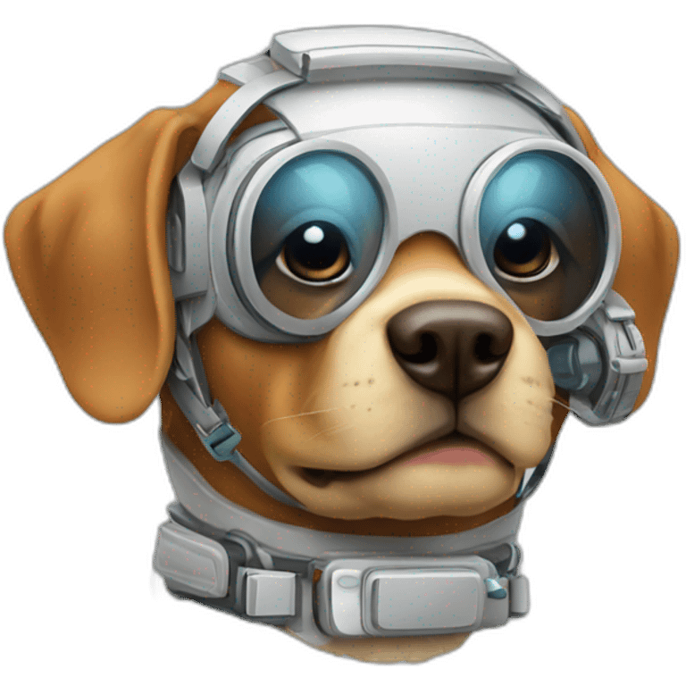 animal equipped with high tech gear emoji