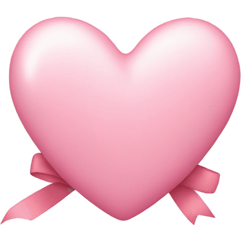 light pink heart with ribbon  emoji