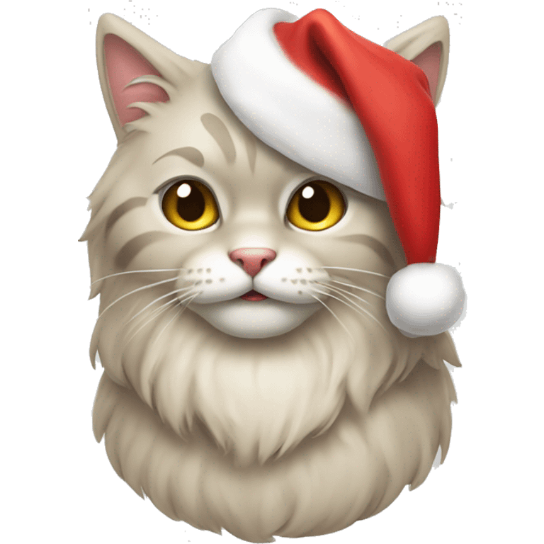 santa cat emoji