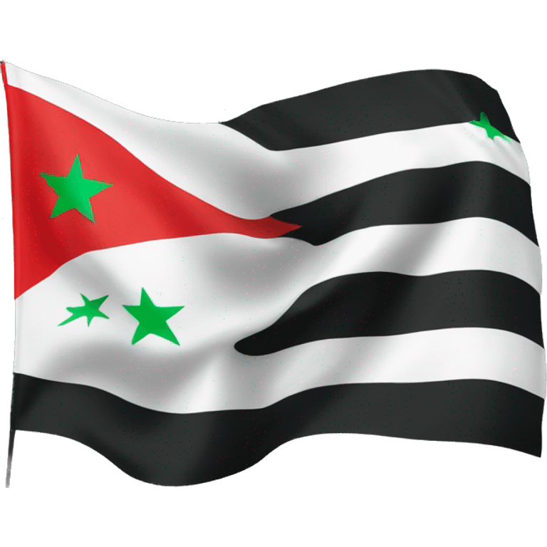 Flag of the Syrian revolution emoji