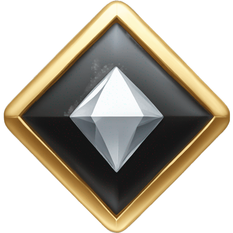 gold and Black diamond youtube playbutton emoji