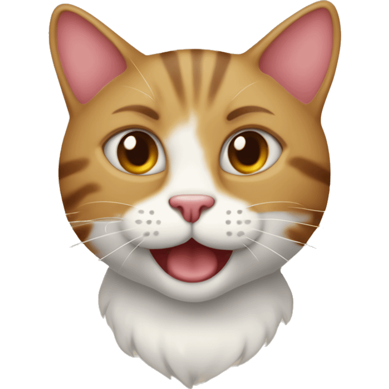 Filhote de gato com corações ao redor sorrindo emoji