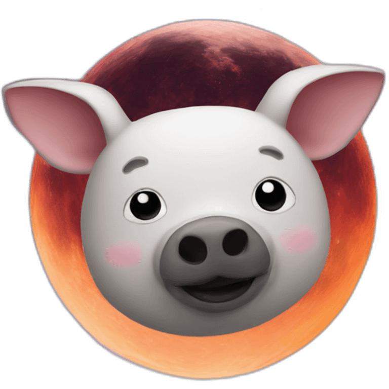 a cerdo in space emoji