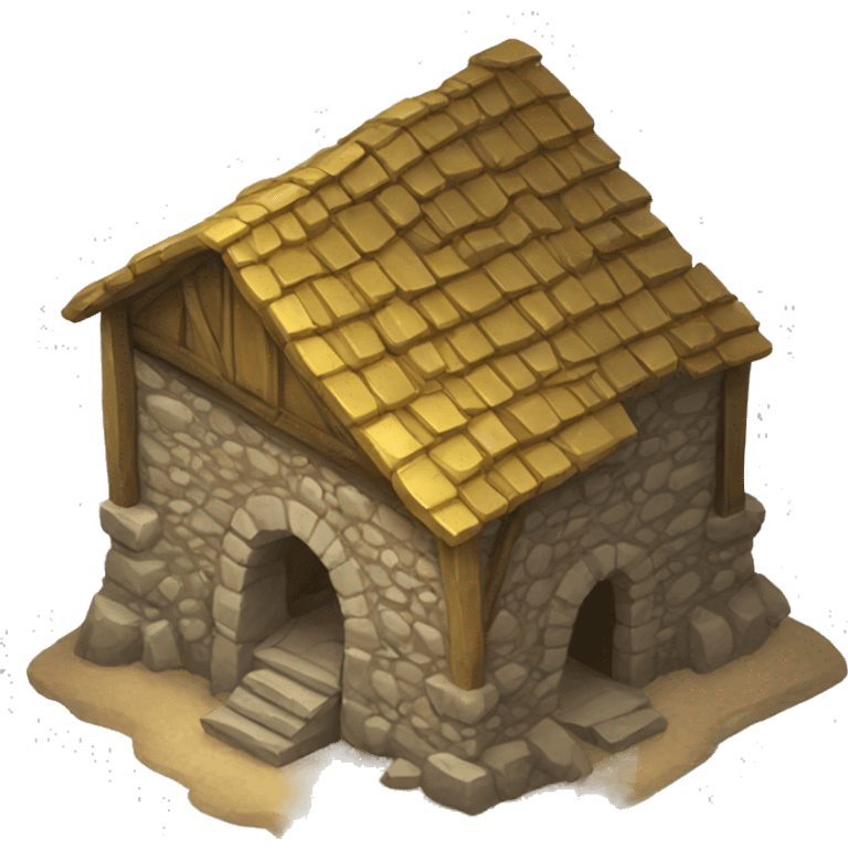 medieval gold mine building emoji