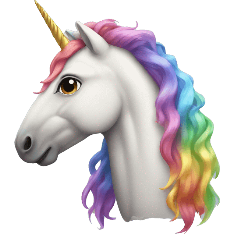 Rainbow unicorn  emoji