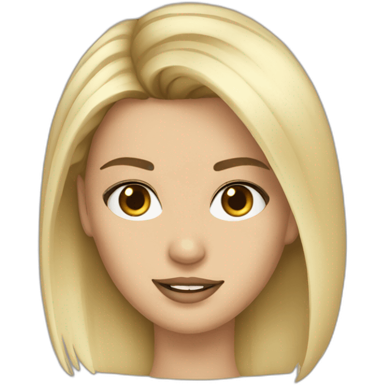 a blond version of kendall jenner emoji