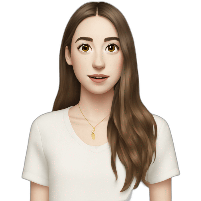 Alana Haim brown hair emoji