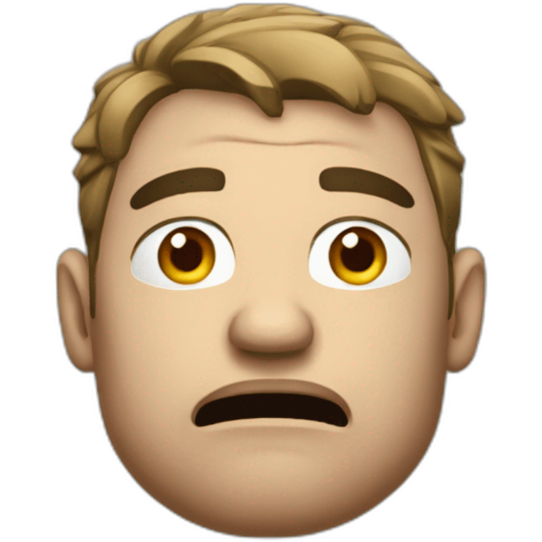 Rugbyman triste emoji